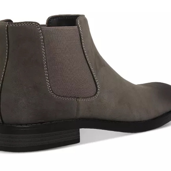 Madden Maxxin Grey Suede Mid High Chelsea Boots Size 10 - Picture 2 of 7